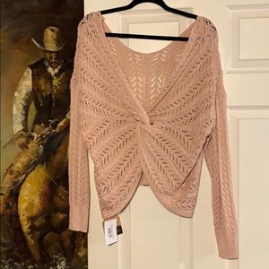 NWT Boutique Sweater Twist knot back.